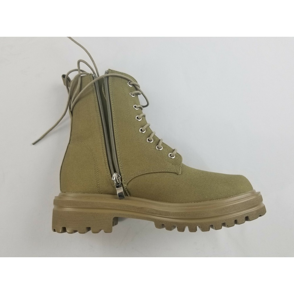 Catherine Malandrino women light boots shoes Jandie denim olive sz 7 $118